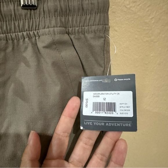 NWT Eddie Bauer Utility Cargo Hiking Slighty Curvy Regular Pants Women’s Size 12 - Picture 5 of 12
